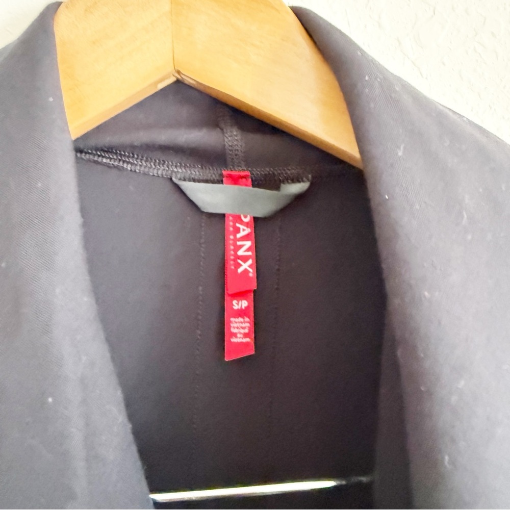 Spanx Drape Front Very Black Jacket Size Small - Picture 4 of 7
